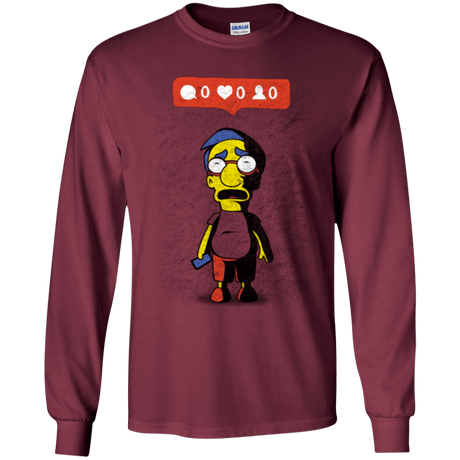 T-Shirts Maroon / YS Nobody Likes Him Youth Long Sleeve T-Shirt