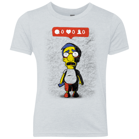 T-Shirts Heather White / YXS Nobody Likes Him Youth Triblend T-Shirt