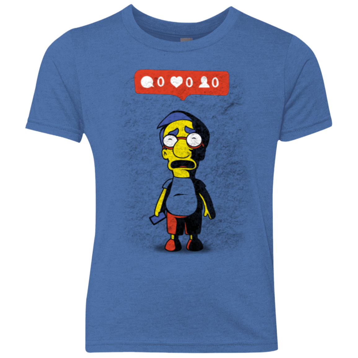 T-Shirts Vintage Royal / YXS Nobody Likes Him Youth Triblend T-Shirt