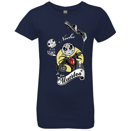 T-Shirts Midnight Navy / YXS Noche de los Muertos Girls Premium T-Shirt