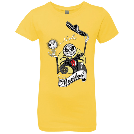 T-Shirts Vibrant Yellow / YXS Noche de los Muertos Girls Premium T-Shirt