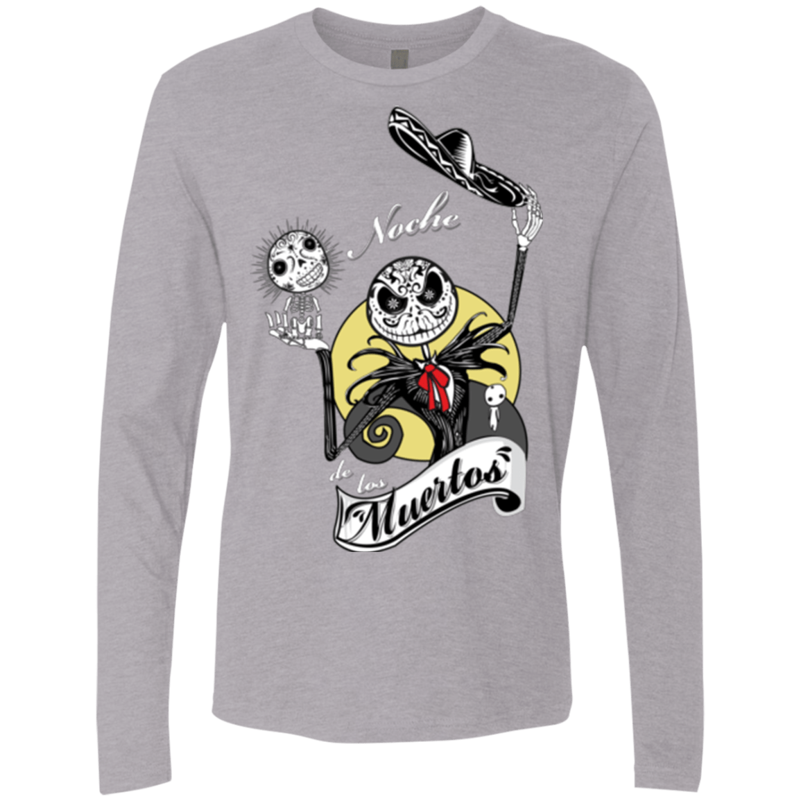T-Shirts Heather Grey / Small Noche de los Muertos Men's Premium Long Sleeve