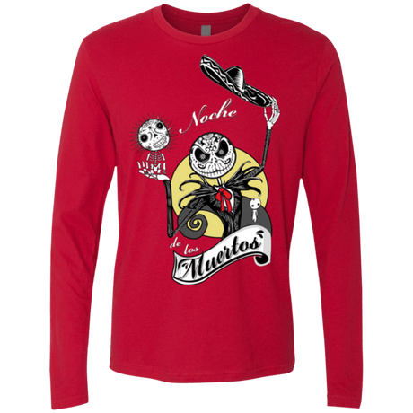 T-Shirts Red / Small Noche de los Muertos Men's Premium Long Sleeve
