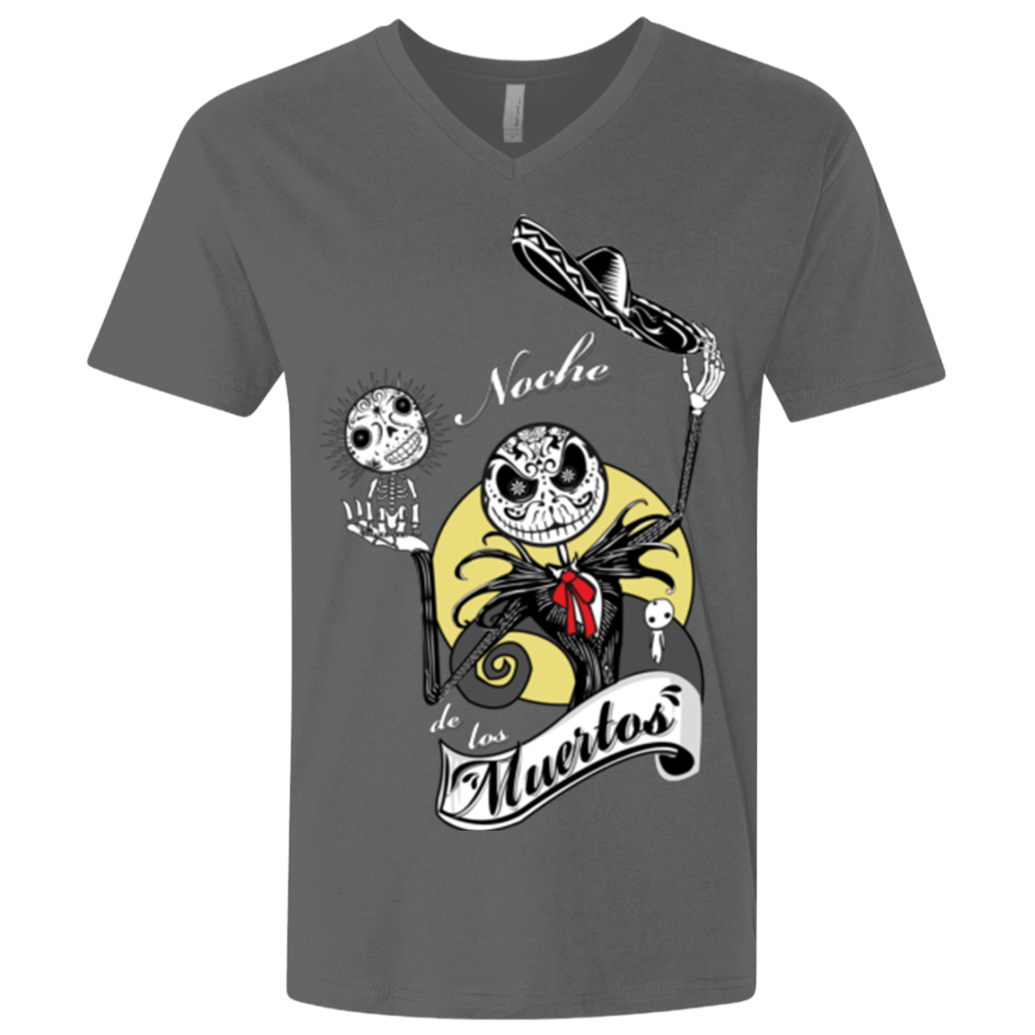 T-Shirts Heavy Metal / X-Small Noche de los Muertos Men's Premium V-Neck