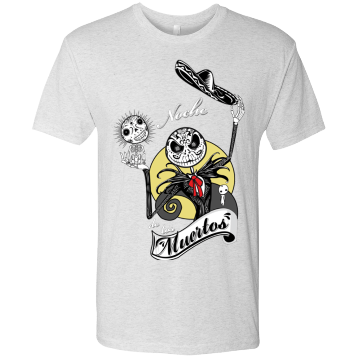 T-Shirts Heather White / Small Noche de los Muertos Men's Triblend T-Shirt