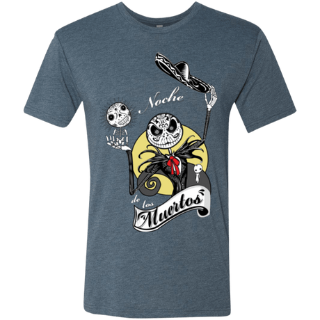 T-Shirts Indigo / Small Noche de los Muertos Men's Triblend T-Shirt