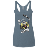 T-Shirts Indigo / X-Small Noche de los Muertos Women's Triblend Racerback Tank
