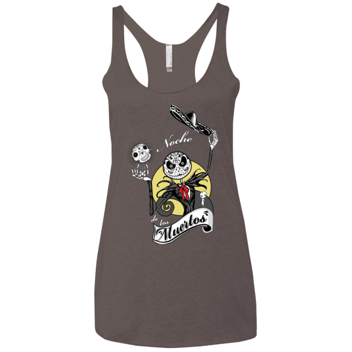 T-Shirts Macchiato / X-Small Noche de los Muertos Women's Triblend Racerback Tank