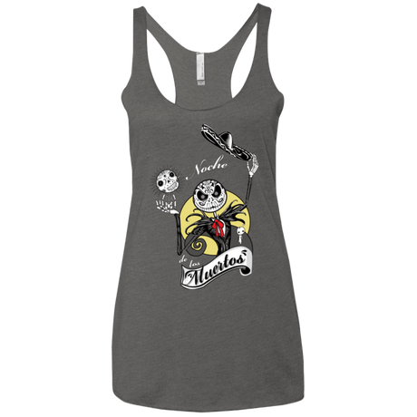 T-Shirts Premium Heather / X-Small Noche de los Muertos Women's Triblend Racerback Tank