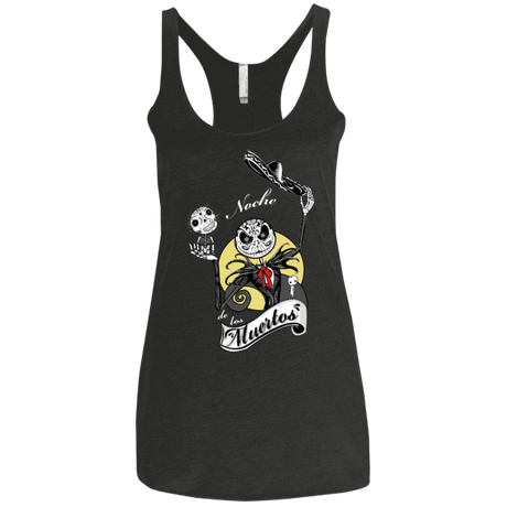 T-Shirts Vintage Black / X-Small Noche de los Muertos Women's Triblend Racerback Tank