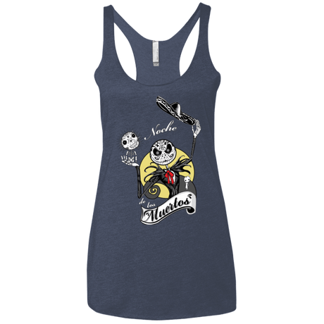T-Shirts Vintage Navy / X-Small Noche de los Muertos Women's Triblend Racerback Tank