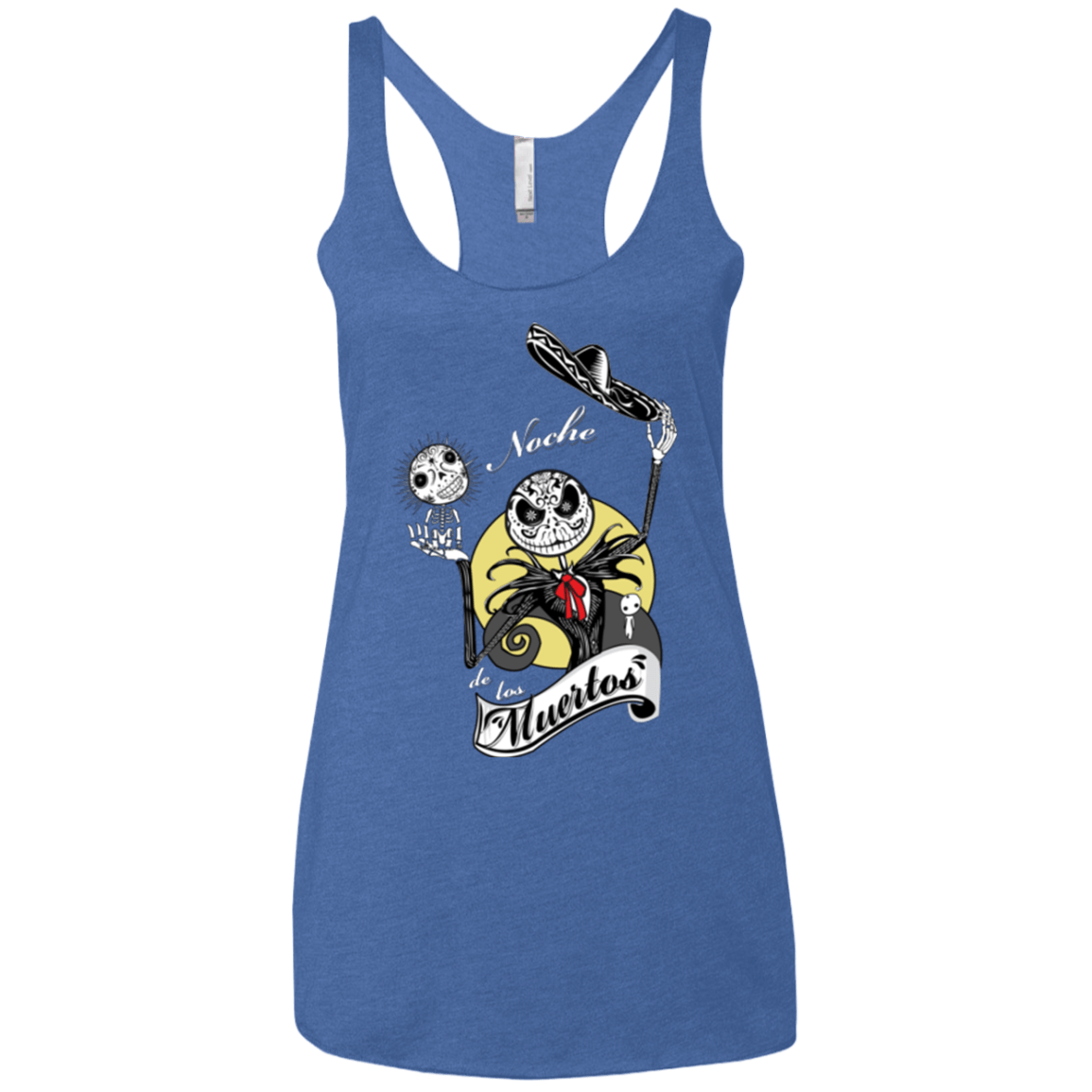 T-Shirts Vintage Royal / X-Small Noche de los Muertos Women's Triblend Racerback Tank