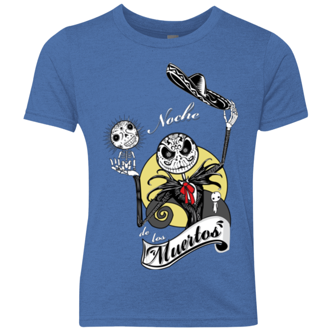T-Shirts Vintage Royal / YXS Noche de los Muertos Youth Triblend T-Shirt