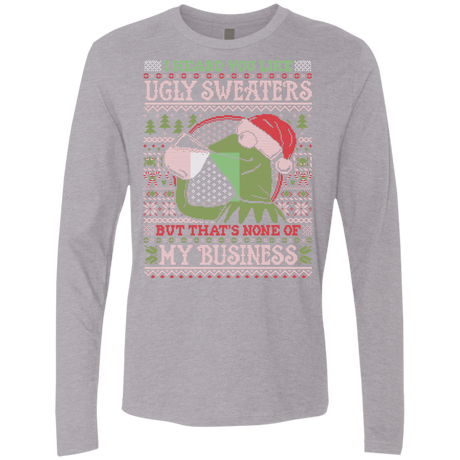 T-Shirts Heather Grey / Small None Business Men's Premium Long Sleeve