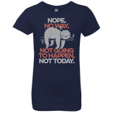 T-Shirts Midnight Navy / YXS Nope No Way Girls Premium T-Shirt