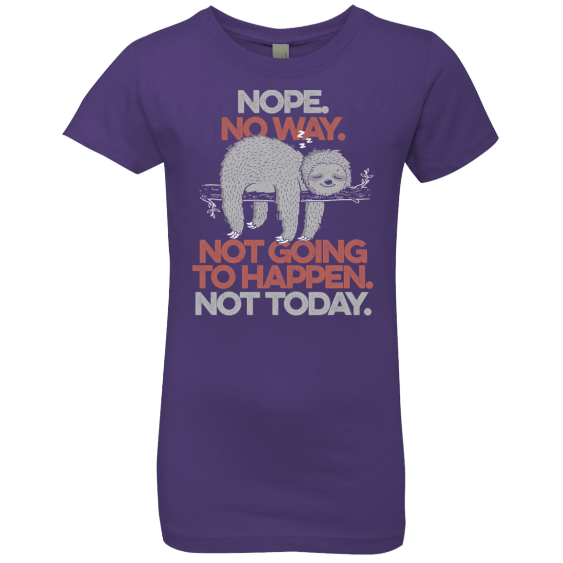 T-Shirts Purple Rush / YXS Nope No Way Girls Premium T-Shirt