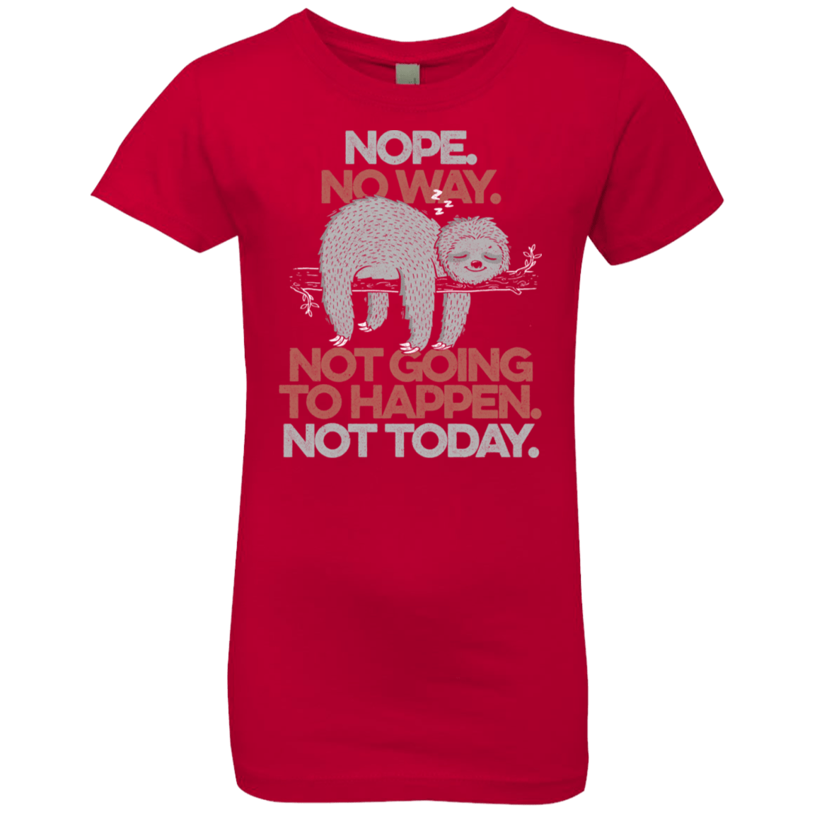 T-Shirts Red / YXS Nope No Way Girls Premium T-Shirt