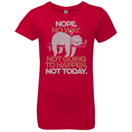 T-Shirts Red / YXS Nope No Way Girls Premium T-Shirt