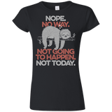 T-Shirts Black / S Nope No Way Junior Slimmer-Fit T-Shirt