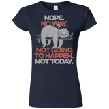 T-Shirts Navy / S Nope No Way Junior Slimmer-Fit T-Shirt