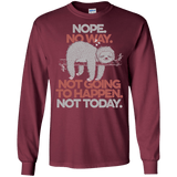 T-Shirts Maroon / S Nope No Way Men's Long Sleeve T-Shirt