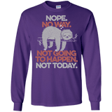 T-Shirts Purple / S Nope No Way Men's Long Sleeve T-Shirt