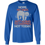 T-Shirts Royal / S Nope No Way Men's Long Sleeve T-Shirt