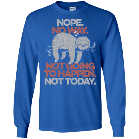 T-Shirts Royal / S Nope No Way Men's Long Sleeve T-Shirt