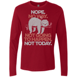 T-Shirts Cardinal / S Nope No Way Men's Premium Long Sleeve