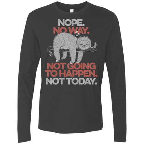 T-Shirts Heavy Metal / S Nope No Way Men's Premium Long Sleeve