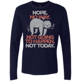 T-Shirts Midnight Navy / S Nope No Way Men's Premium Long Sleeve