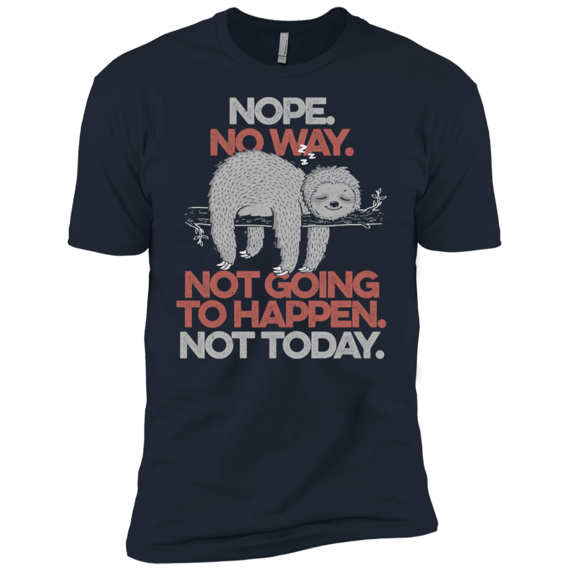 T-Shirts Midnight Navy / X-Small Nope No Way Men's Premium T-Shirt