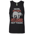 T-Shirts Black / S Nope No Way Men's Premium Tank Top