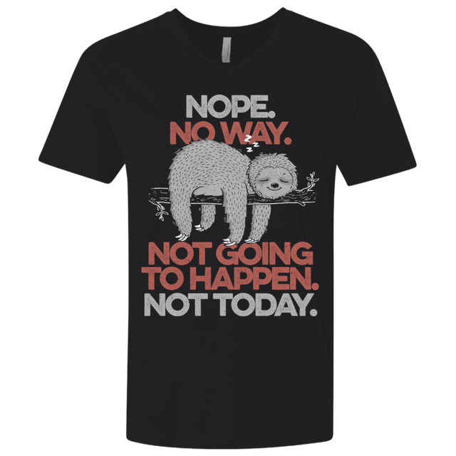 T-Shirts Black / X-Small Nope No Way Men's Premium V-Neck