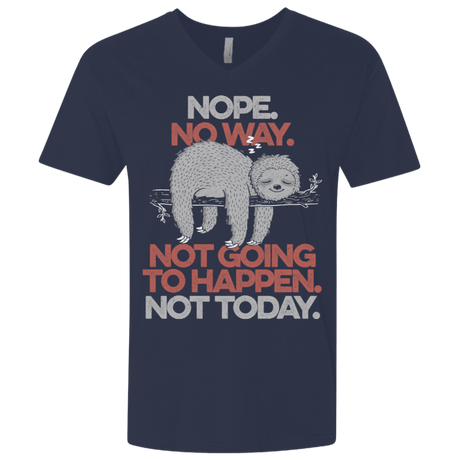 T-Shirts Midnight Navy / X-Small Nope No Way Men's Premium V-Neck