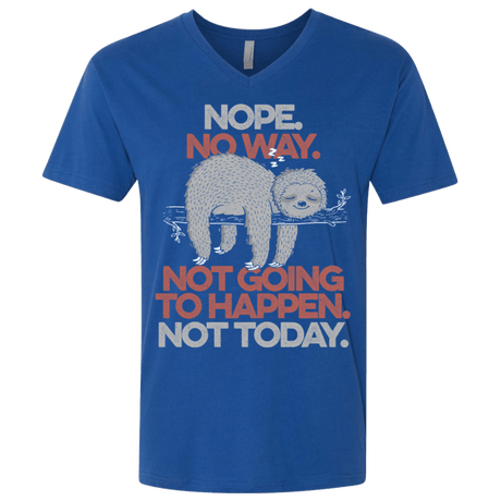 T-Shirts Royal / X-Small Nope No Way Men's Premium V-Neck