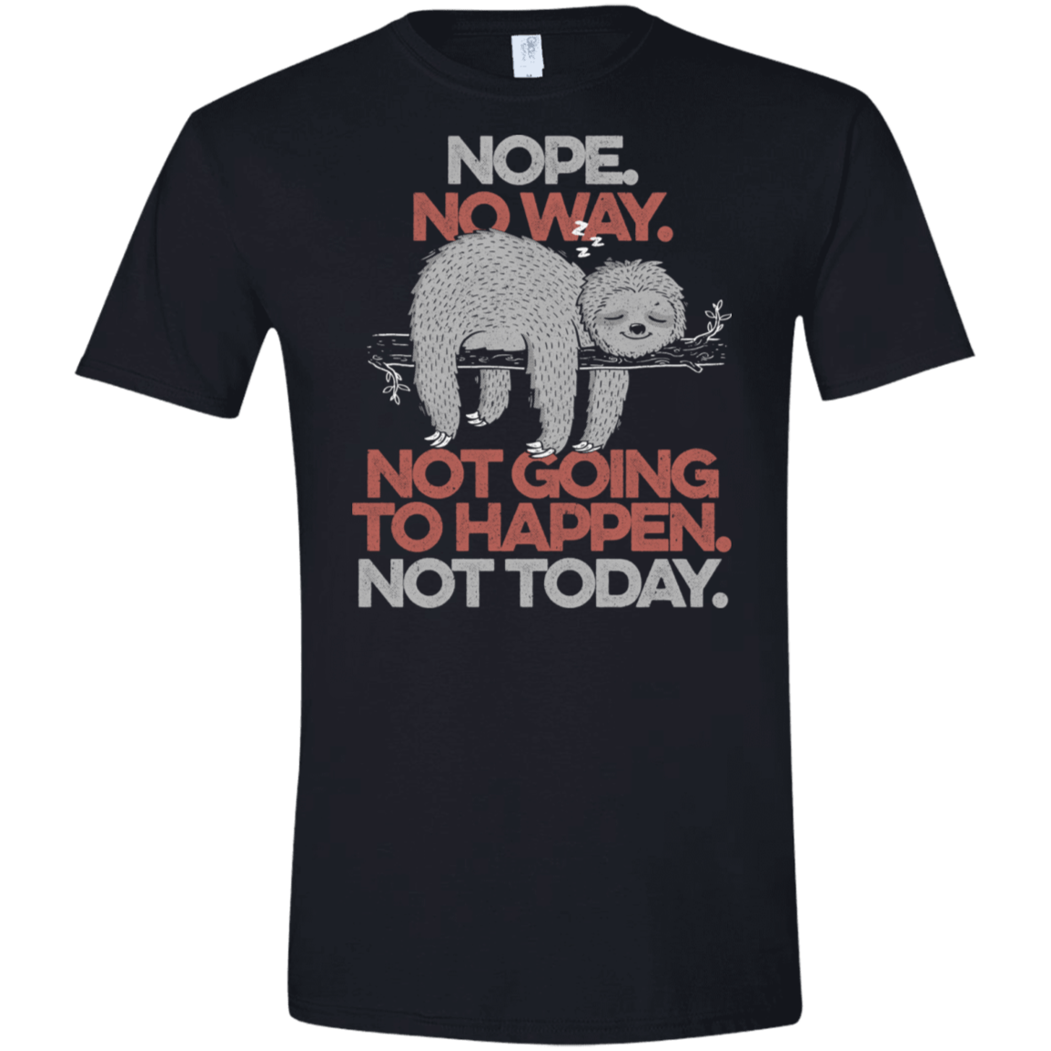 T-Shirts Black / X-Small Nope No Way Men's Semi-Fitted Softstyle