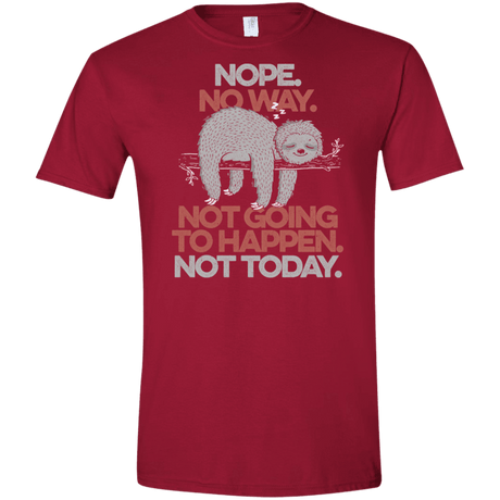 T-Shirts Cardinal Red / S Nope No Way Men's Semi-Fitted Softstyle