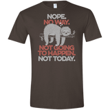 T-Shirts Dark Chocolate / S Nope No Way Men's Semi-Fitted Softstyle