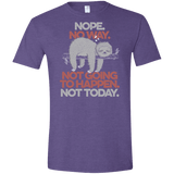T-Shirts Heather Purple / S Nope No Way Men's Semi-Fitted Softstyle