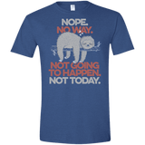 T-Shirts Heather Royal / X-Small Nope No Way Men's Semi-Fitted Softstyle