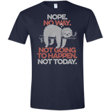 T-Shirts Navy / X-Small Nope No Way Men's Semi-Fitted Softstyle