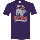 T-Shirts Purple / S Nope No Way Men's Semi-Fitted Softstyle