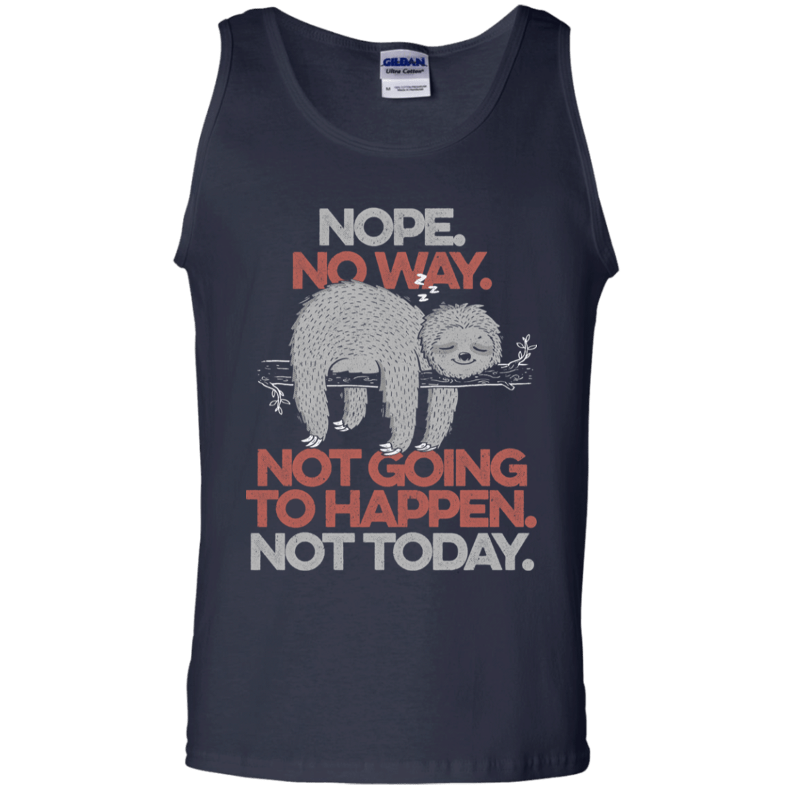 T-Shirts Navy / S Nope No Way Men's Tank Top