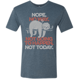 T-Shirts Indigo / S Nope No Way Men's Triblend T-Shirt