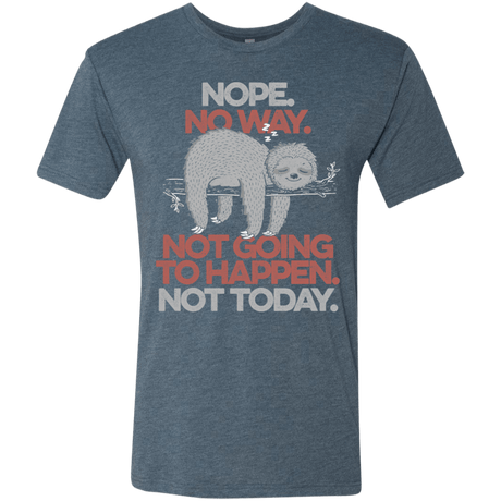 T-Shirts Indigo / S Nope No Way Men's Triblend T-Shirt