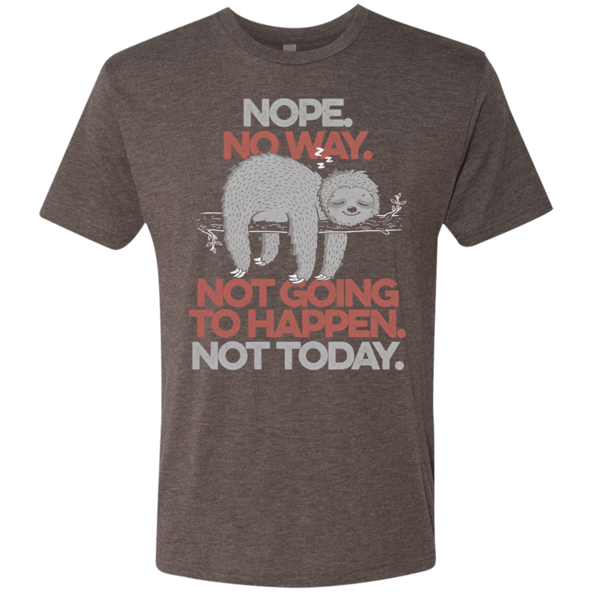 T-Shirts Macchiato / S Nope No Way Men's Triblend T-Shirt