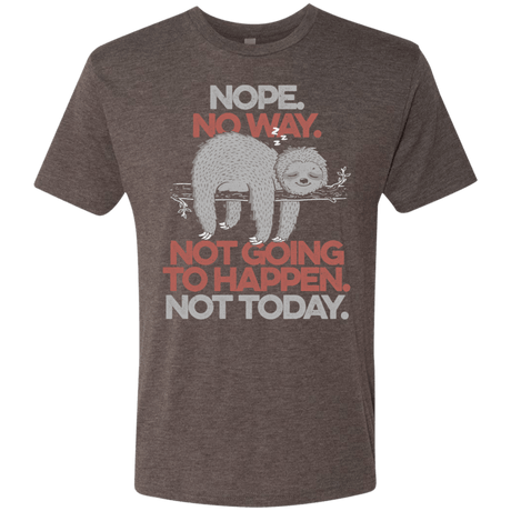 T-Shirts Macchiato / S Nope No Way Men's Triblend T-Shirt