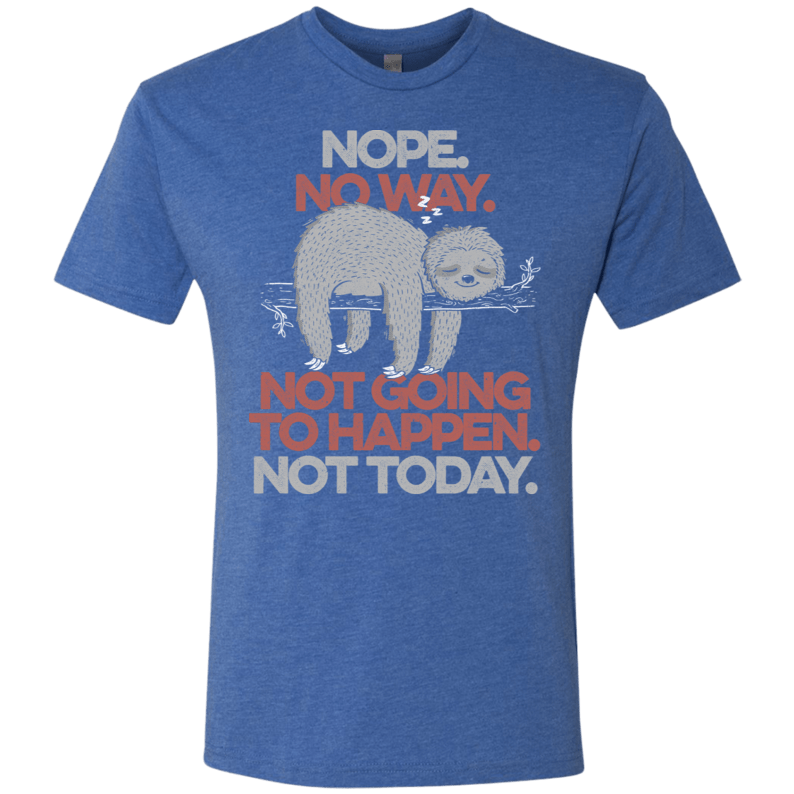 T-Shirts Vintage Royal / S Nope No Way Men's Triblend T-Shirt