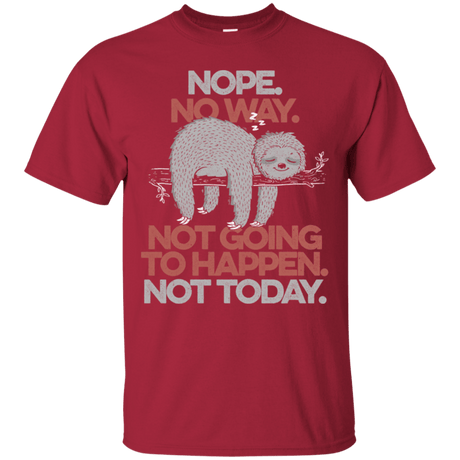 T-Shirts Cardinal / S Nope No Way T-Shirt